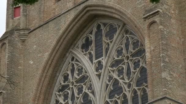 Janela Catedral São Salvador — Vídeo de Stock