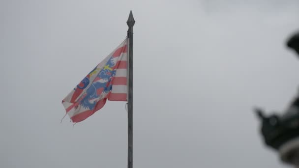 Brujas Bandera Ondeando Concepto Viaje — Vídeos de Stock