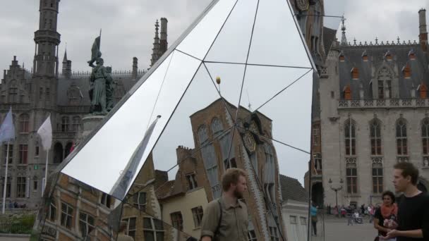 Diamondscope Mirror Bruges — Stock Video