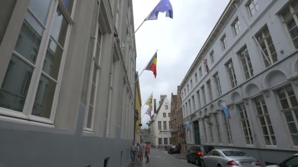 Hoogstraat Straße Brügge — Stockvideo