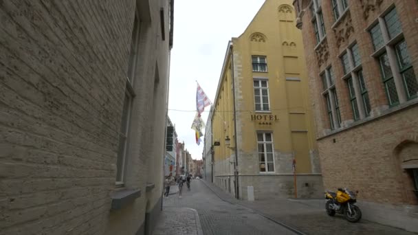 Bau Des Grand Hotel Casselbergh — Stockvideo