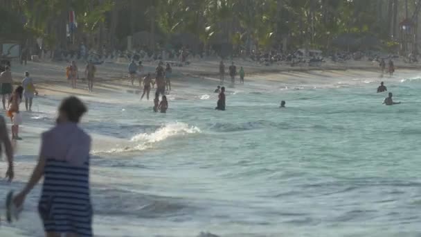 Onde Sul Lungomare Punta Cana — Video Stock