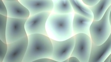 Lüks Pastel Metalik Büküm Yüzeyi Soyut Hareket Arkaplanı 4K Kusursuz Döngü