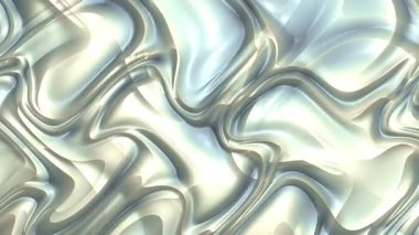Lüks Pastel Metalik Büküm Yüzeyi Soyut Hareket Arkaplanı 4K Kusursuz Döngü