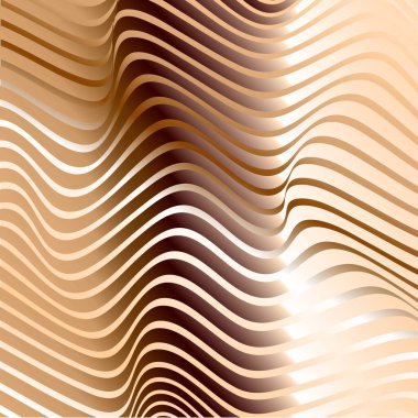 Altın arka plan. Zebra arka planda. Altın desenli. Optik yanılsama. Altın dalgalar
