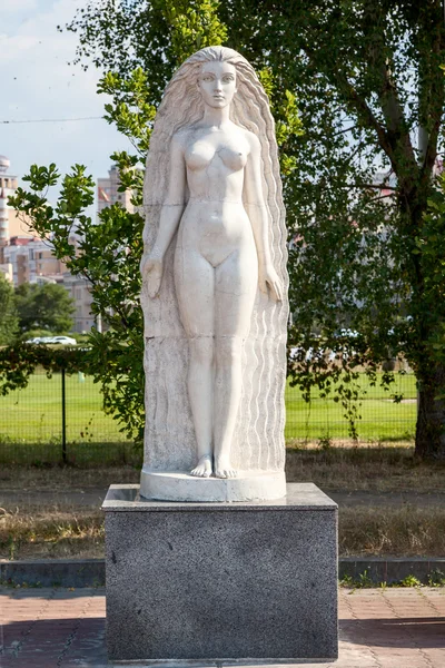 Scultura della musa femminile — Foto Stock