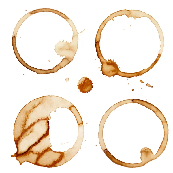 Coffee Stain Rings Vector — Stock Vector