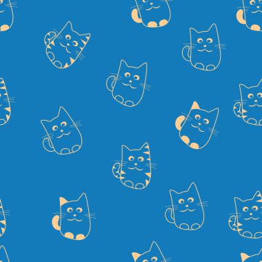 Sevimli kediler sorunsuz patterm