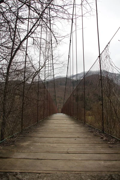 Abandoned bridge to the children's camp