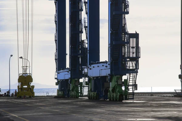 Quay Gantry Crane Ship Shore Crane Sts Yard Sorong Harbor — Stock Photo, Image