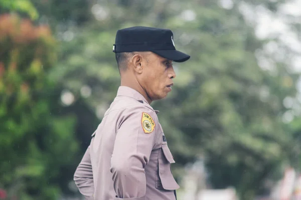 Sorong Vestpapua Indonesien August 2021 Den Fysiske Udvikling Indonesiske Politi - Stock-foto