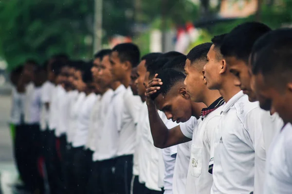 Sorong Papua Ocidental Indonésia Agosto 2021 Desenvolvimento Físico Dos Candidatos — Fotografia de Stock