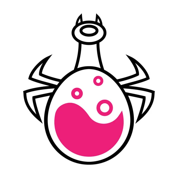 Diseño Del Logotipo Líquido Veneno Araña — Vector de stock