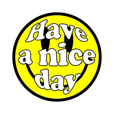 tasarım gülümsemesi ve mektuplar. İyi günler.