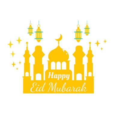 Kurban Mübarek camii temalı vektör