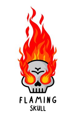 Yanan kafatası çizgi film karakteri