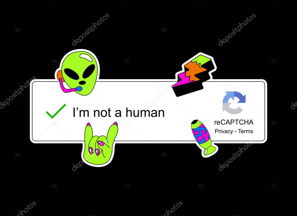 concept alien themed vector