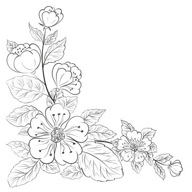 Çiçek ve metin için yer ile banner