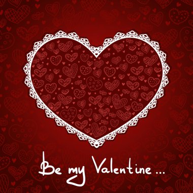 Sevgililer Günü kartı.