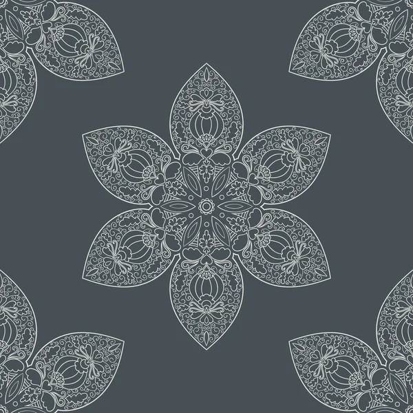 Kunstvolle florale nahtlose Textur — Stockvektor