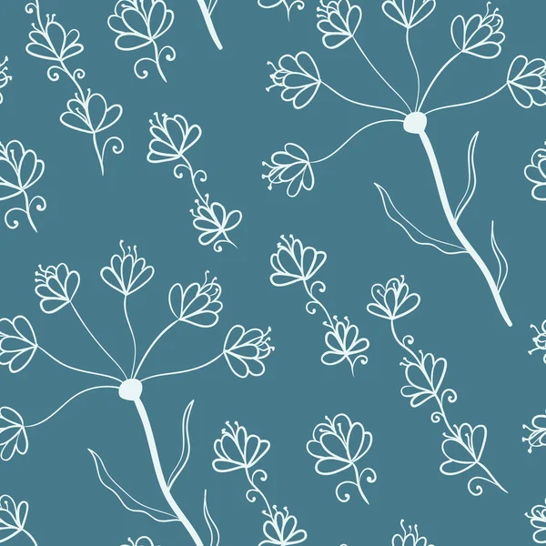 Textura sin costura floral — Vector de stock