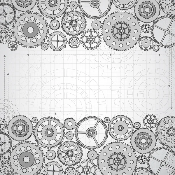 Fond de roue dentée — Image vectorielle