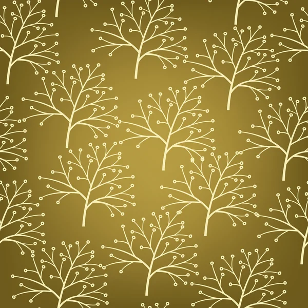 Sierlijke floral naadloze textuur in vector. — Stockvector