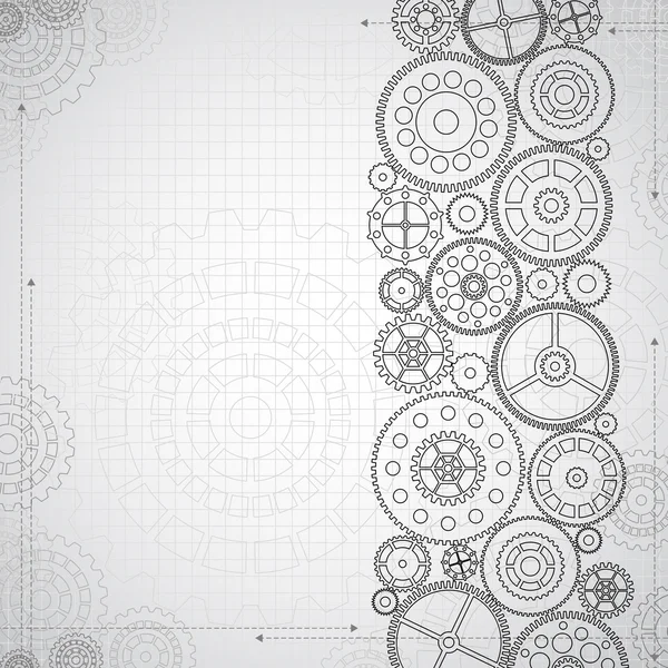 Fond de roue dentée — Image vectorielle