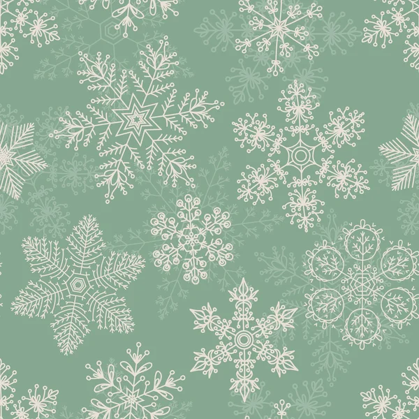 Snowflakes background seamless — Stock Vector