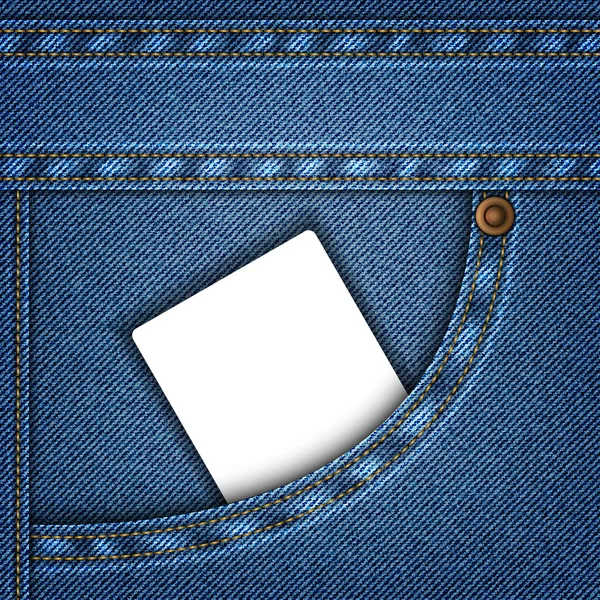 Poche Jeans — Image vectorielle