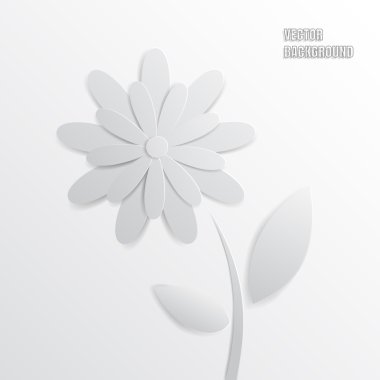 Kağıt çiçekli tebrik kartı