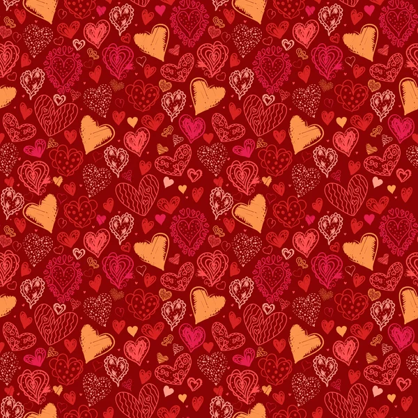 Corazones sin fisuras. Fondo de vacaciones . — Vector de stock