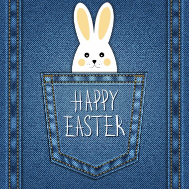 Denim Paskalya arka plan ile
