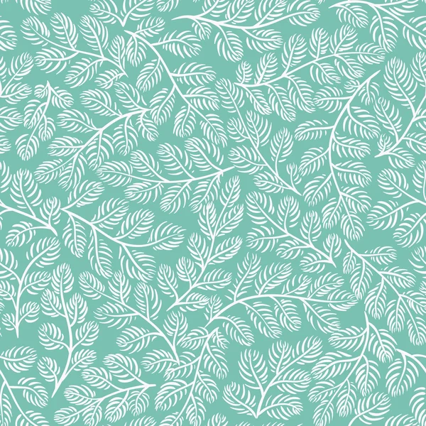 Patern floral con hojas — Vector de stock