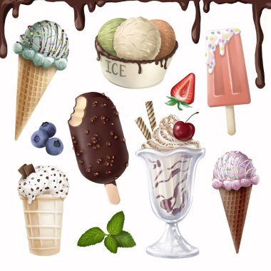 dondurma şurubu ile üç kaşık toz