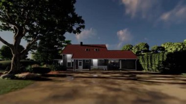 Banliyöde sakin bir evde sabah bastırıyor.