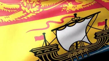 New Brunswick bayrak sallayarak