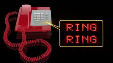 Yüzük yüzük metin ile acil durum telefon