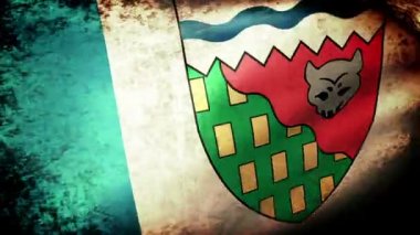 Kuzeybatı Toprakları bayrak sallayarak