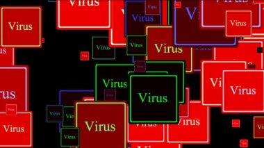 Virüs uyarısı arka plan