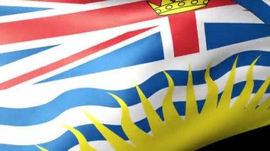 British Columbia bayrak sallayarak