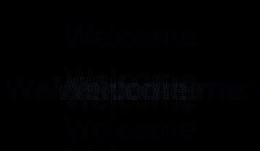 Siyah arka plan üzerine hoş geldiniz metni