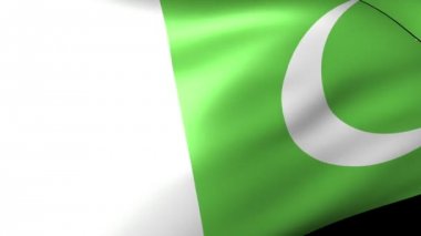 pakistan bayrağı sallayarak