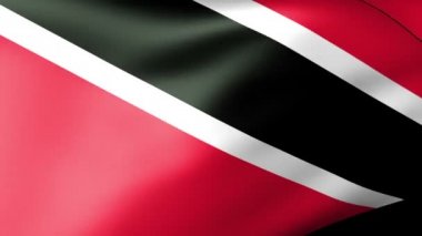 trinidad ve tobago bayrak sallayarak