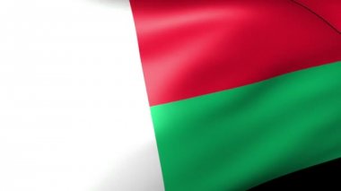 Madagaskar bayrağı dalgalanıyor