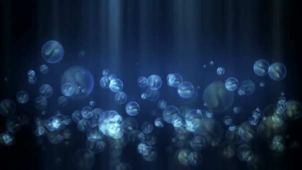 Вода бульбашки фону — стокове відео
