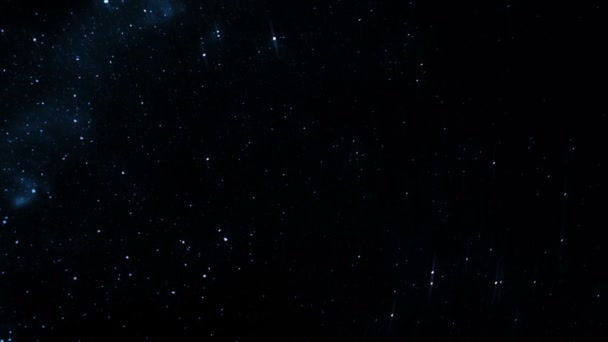 Starfield time-lapse, étoile tombante 