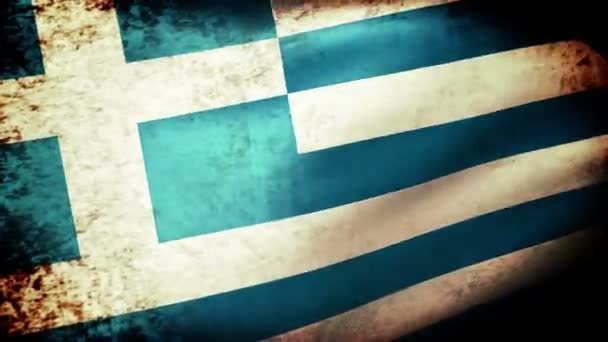 Greece flag waving