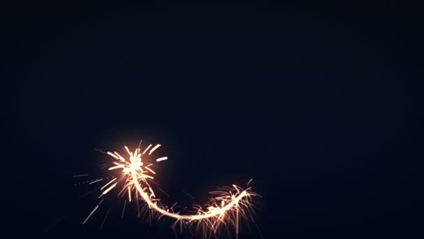 Sinal infinito sparkler — Vídeo de Stock