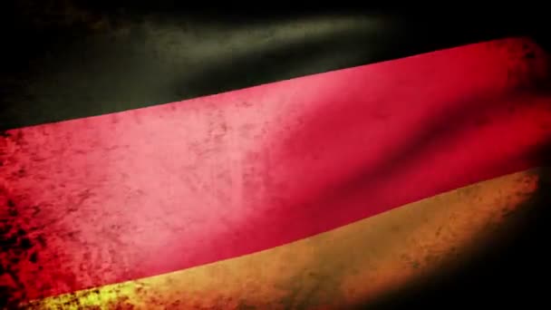 Alemania Bandera ondeando — Vídeo de stock